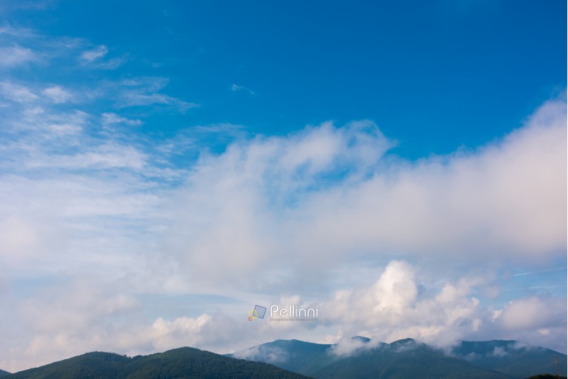 beautiful cloudscape over the mountains. lovely nature background
