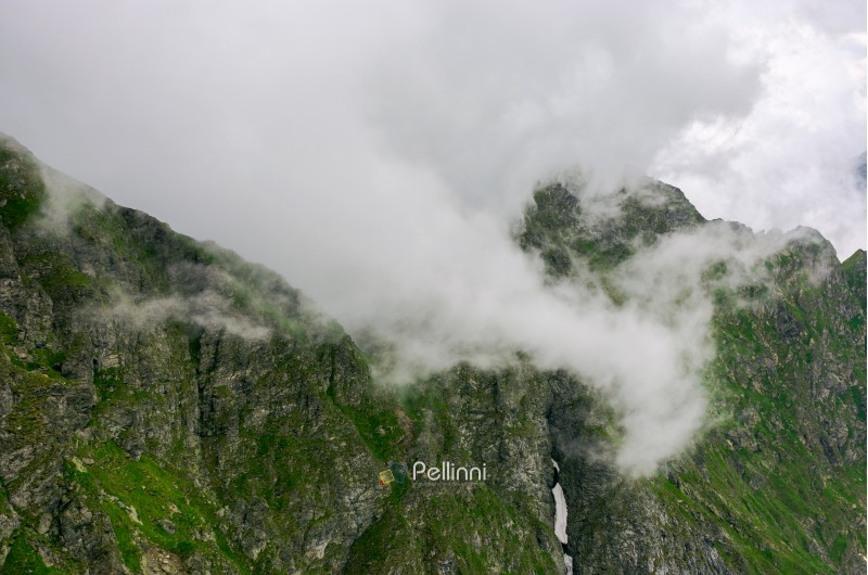 mountainous landscape on a cloudy summer day. beautiful nature scenery on high altitude