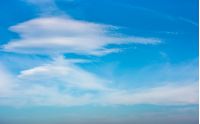 beautiful cloud formation on a blue sky. lovely nature background