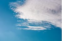 cloud formation on a blue sky. lovely nature background